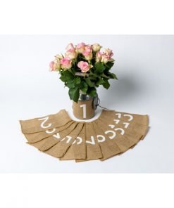 Alternative view of Marque Table en jute - lot de 12