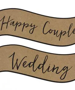 Pancarte kraft mariage