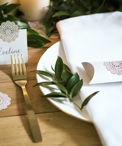 boite à dragées dentelle-rosace