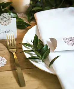 boite à dragées dentelle-rosace