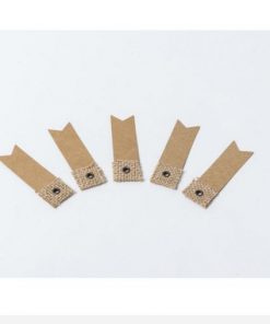 Etiquette à dragées Jute et Kraft