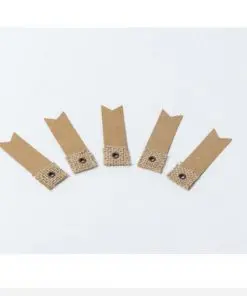 Etiquette à dragées Jute et Kraft