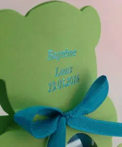 Dragées ourson vert anis