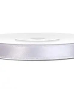 Ruban satin blanc
