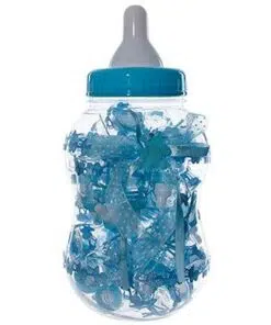 Biberon dragées bleu