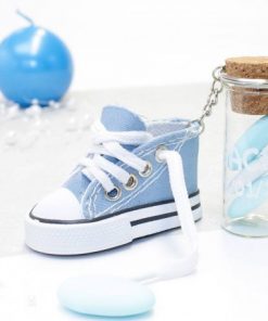 porte cles basket bleu turquoise