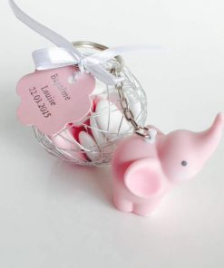 Alternative view of Porte-clés Eléphant - Rose