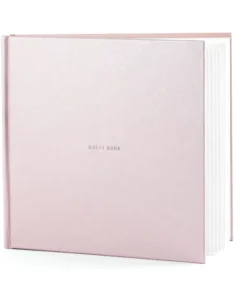 Livre d'or Rose poudré guest book