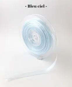 ruban organza bleu ciel