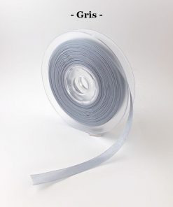 ruban organza gris