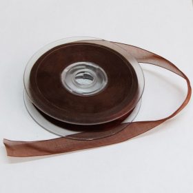 Ruban organza chocolat