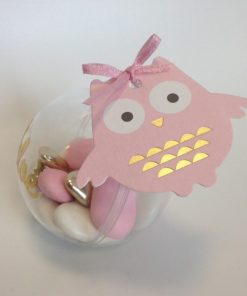 dragées hibou rose