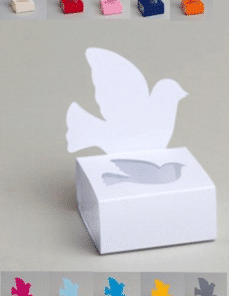 Boite a dragees colombes