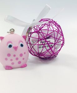 dragées hibou porte cles