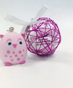 dragées hibou porte cles