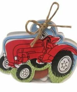 Contenant à dragées Tracteur thème ferme