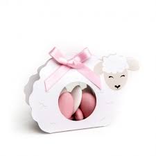 Contenant à dragée mouton thème ferme