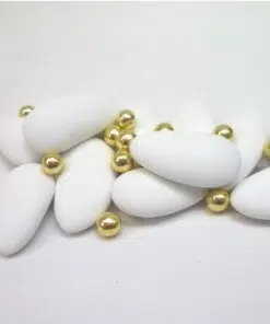 dragees perle de sucre or
