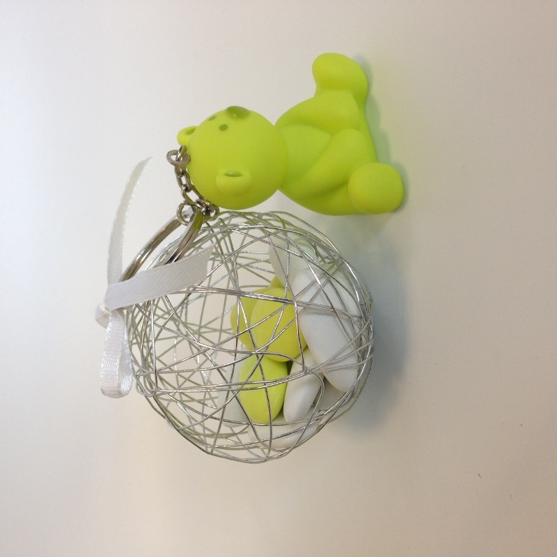 Porte clés Ourson - Vert – Image 3