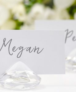 Support pour marque place- Diamant transparent - lot de 10
