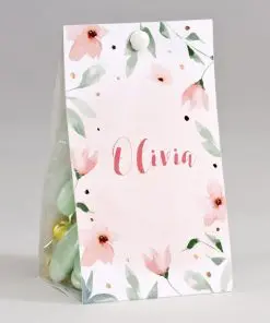 Boite a dragées peche et mint