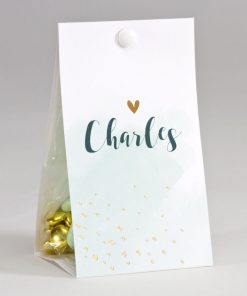 Boite à dragées Pastel Mint - Personnalisable