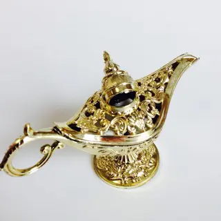 Dragees mariage oriental lampe d'aladin or