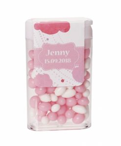 Sticker tic tac nuage rose