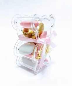 Contenant dragees ourson plexi