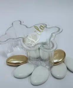 Contenant dragees ourson plexi