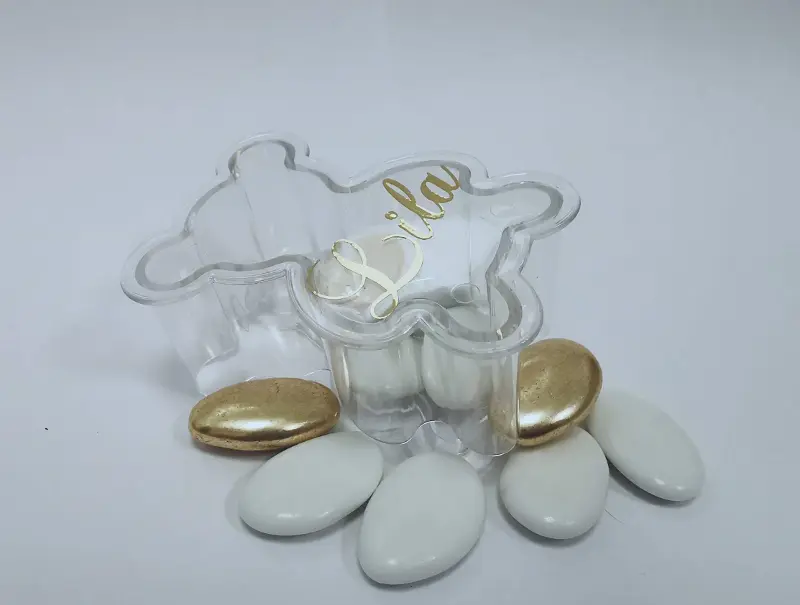 Contenant dragees ourson plexi