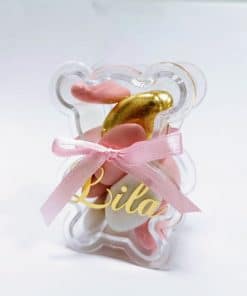 Contenant dragees ourson plexi