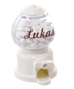 Distributeur de bonbns blanc dragees