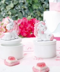 Alternative view of Boite à dragées Licorne - Céramique