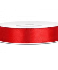 ruban satin rouge 12mm