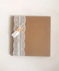 Livre d'or Kraft et dentelle