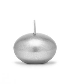 bougie flottante couleur argent