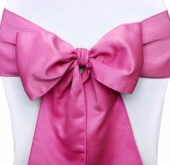 Noeud pour housse de chaise fuchsia