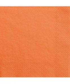 Serviette en papier orange