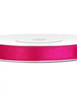 ruban satin fuchsia