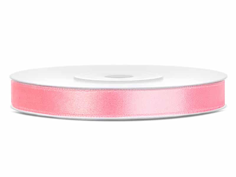 ruban satin rose