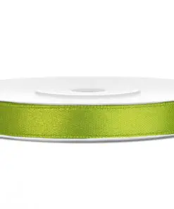 ruban satin vert anis