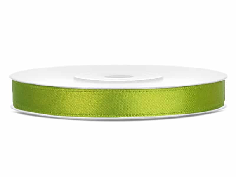 ruban satin vert anis