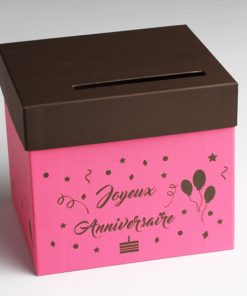urne anniversaire fuchsia