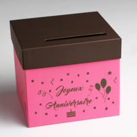urne anniversaire fuchsia