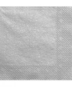 serviette papier argenté