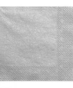 serviette papier argenté