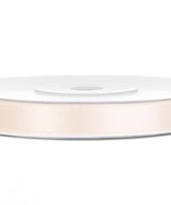 ruban satin ivoire
