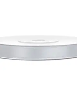 ruban satin gris clair