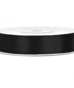 ruban satin noir 12mm